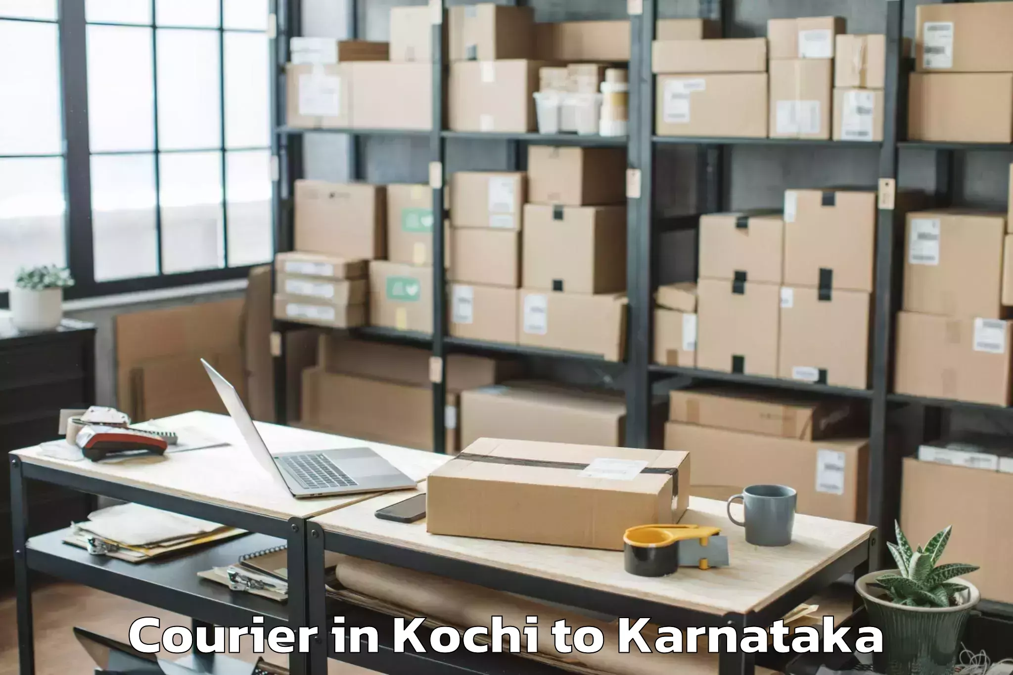 Book Kochi to Shiralakoppa Courier Online